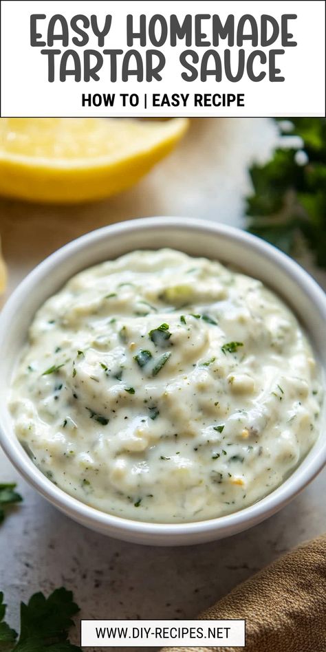 Whip up this easy homemade tartar sauce in minutes! Perfect for seafood, it’s creamy, tangy, and full of flavor. Healthy Tartar Sauce, Naturally Whiten Teeth, Healthy Tart, Tartar Sauce Recipe, Homemade Tartar Sauce, Cream Sauce Recipes, Greek Yogurt Recipes, Whiten Teeth, Tartar Sauce