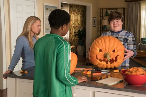 What to watch with your kids: ‘Goosebumps 2: Haunted Halloween’ and more Goosebumps 2, Madison Iseman, Window Doors, Tall Pumpkin Carving, Train Pumpkin Carving, Tall Pumpkin, Pumpkin Carving Template, Haunted Halloween, Pumpkin Carving Templates