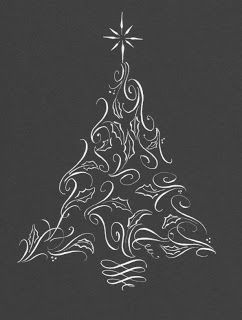 Flourish Calligraphy, Christmas Calligraphy, Christmas Drawings, Elmer's Glue, Sign Stencils, Holiday Christmas Tree, Christmas Canvas, Calligraphy Design, Christmas Drawing