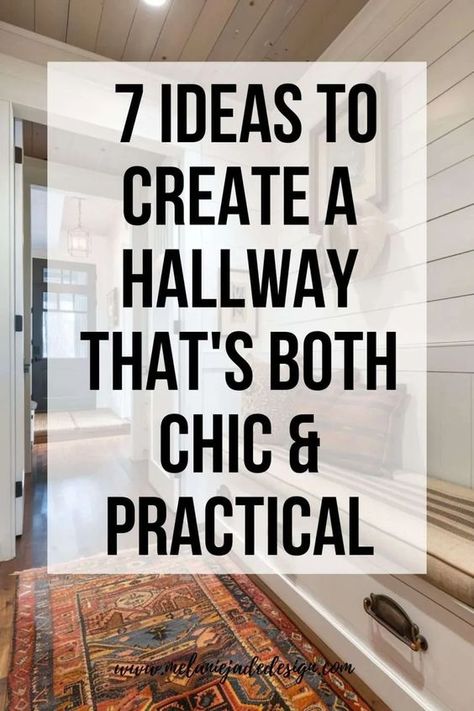 Transform your hallway into a chic and practical space with our top 7 design ideas! Discover stylish storage solutions, elegant decor, and smart layouts that make a great first impression. #HallwayDesign #HomeDecor #PracticalChic Large Landing Ideas Upstairs, How To Decorate A Long Hallway, Long Hallway Decorating Narrow, Upstairs Hallway Decorating, Stair Hallway Decor, Long Entry Hallway Ideas, Long Narrow Hallway Decorating, Long Narrow Hallway Ideas, Decorating A Narrow Hallway