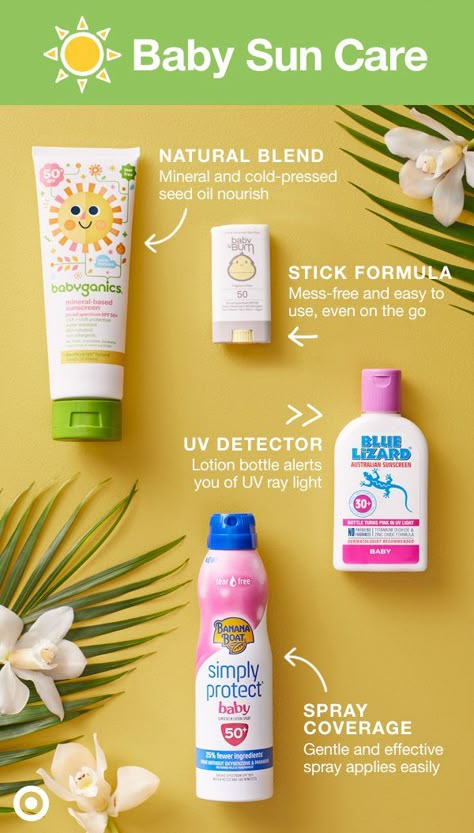 Babies have specific sun care needs—shop our extra-gentle baby sunscreen for extra-sensitive skin. Sunscreen Packaging, Baby Ads, Baby Sunscreen, Cosmetic Creative, Cosmetics Banner, Gentle Baby, Baby Skin Care, Sun Care, Health Skin Care