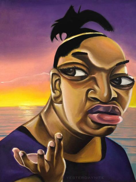 Keisha Johnson Black Memes, Surrealism Art, Black And White Tees, Surrealism Painting, Art Funny, Surreal Art, Black Art, Meet The Artist, Surrealism