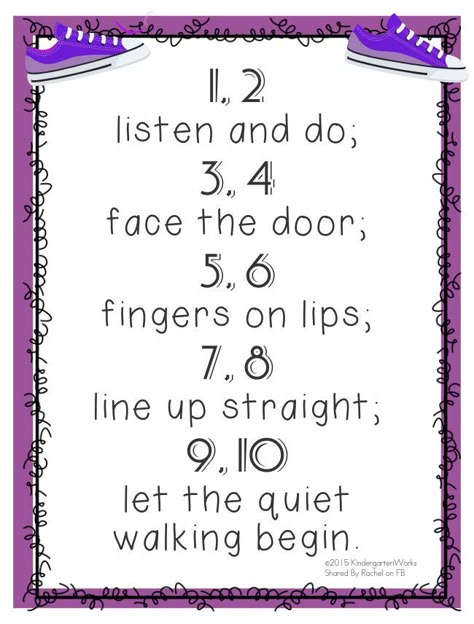 5 Quick Hallway Transitions {Printable} - KindergartenWorks: 1,2,3,4 Line Up Songs, Preschool Transitions, Transition Songs, Kindergarten Songs, Classroom Songs, School Songs, Preschool Class, Preschool Songs, Class Management