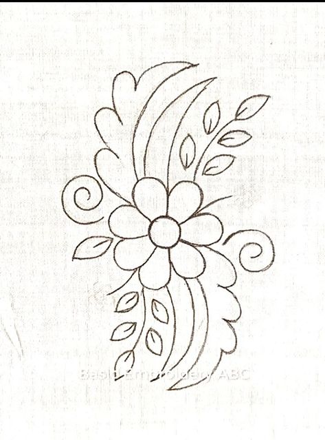 Stencil Flowers, Traditional Tattoo Designs, Armband Tattoos, Flower Pattern Drawing, Hand Embroidery Patterns Free, Flower Drawing Design, Simple Embroidery Designs, Flower Art Drawing, Hand Embroidery Patterns Flowers