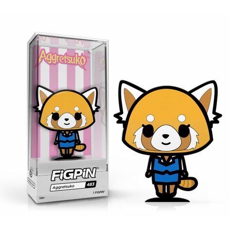 Buy Sanrio Aggretsuko FiGPiN Classic Enamel Pin at Entertainment Earth. Mint Condition Guaranteed. FREE SHIPPING on eligible purchases. Shop now! #sponsored, , #sponsored, #FiGPiN, #Aggretsuko, #Sanrio, #Pin, #Enamel Sanrio Aggretsuko, Sanrio Art, Diy Clothes Design, Artist Bio, Stocking Holders, Hello Kitty Collection, Disney Alice, Action Figure Accessories, Display Boxes