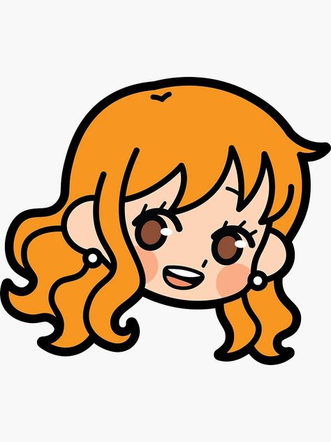 One Piece Chibi Sticker, Cute Nami One Piece, Nami Chibi, Chibi One Piece, One Piece Chibi, Stickers Anime, One Piece Nami, One Peace, Nami One Piece