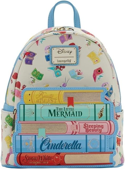 Loungefly Licensed Disney Princess Books Classics Mini Backpack Bag Purse : Amazon.ca: Clothing, Shoes & Accessories Loungefly Disney Backpack, Real Disney Princesses, Disney Princess Books, Disney Beast, Lounge Fly, Disney Bags Backpacks, Disney Backpack, Disney World Wedding, Princess Book