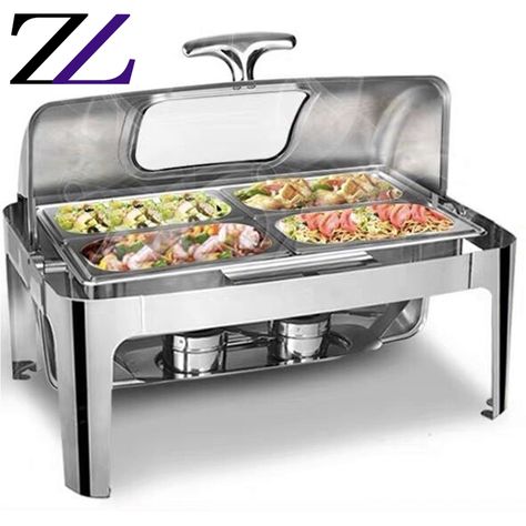 Kitchen equipment for home electric buffet heaters and fuel food warmer catering cheffing dish gn pan 1/4 chaffing dishes oblong https://m.alibaba.com/product/62207657048/Kitchen-equipment-for-home-electric-buffet.html?__sceneInfo={"cacheTime":"1800000","type":"appDetailShare"} Bakery Display Case Ideas, House Utensils, Elegant Picnic, Catered Food, Food Warmer Buffet, Display Case Ideas, Minuman Starbucks, Home Buffet, Accessories For Kitchen