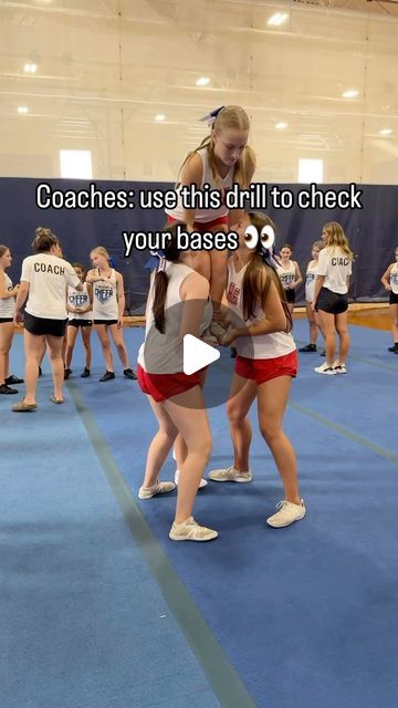 Kelvin Lam | Cheerleading Coach on Instagram: "If bases don’t do the pop tart drill correctly, then coaches can identify what they need to work on!" Cheer Formations, Cheer Base, Cheerleading Coach, Youth Cheer, Cheerleading Coaching, Pop Tart, Cheer Stunts, Cheer Coaches, Team Building