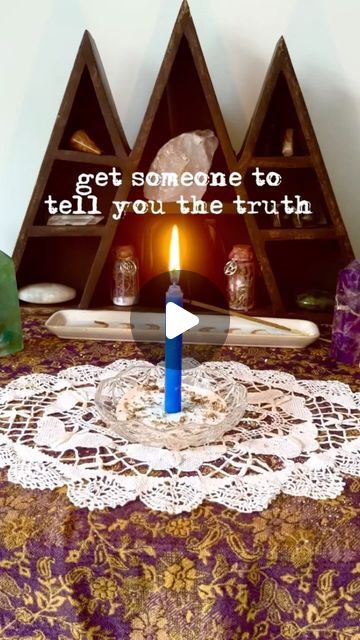 Sarah 🔮 on Instagram: "Get someone to tell you the truth 💙
~ carve the name of the person on a blue candle
~ salt for protection
~ mint for communication
Cleanse with incense & light with intention. Visualise the person telling you the truth openly and honestly. 

#truth #tellthetruth #witchesofinstagram #witch #spell #ritual #witchcraft #greenwitchesofinstagram #greenwitch #magic #manifest #manifestation #pagan #wicca  #witchywoman #witchy #goddess #spells #spellwork #witchlife #spellcasting #naturewitch #magick #candlemagick #candles #herbmagick #herbs" Goddess Spells, Salt For Protection, Ritual Witchcraft, Witchy Goddess, Truth Spell, Nature Witch, Blue Candle, Candle Magick, Witch Spell