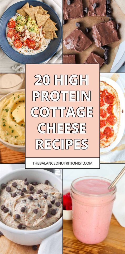 Explore 20 cottage cheese recipes that are healthy, delicious, and simple! These high protein cottage recipes are both savory and sweet for breakfast, lunch, or dinner. Boost your protein intake with these cottage cheese inspired dishes! Healthy Cottage Cheese Recipes, Cottage Recipes, Breakfast Meals, Protein Intake, Cottage Cheese Recipes, Registered Dietitian, Healthy Delicious, Cottage Cheese, Cheese Recipes