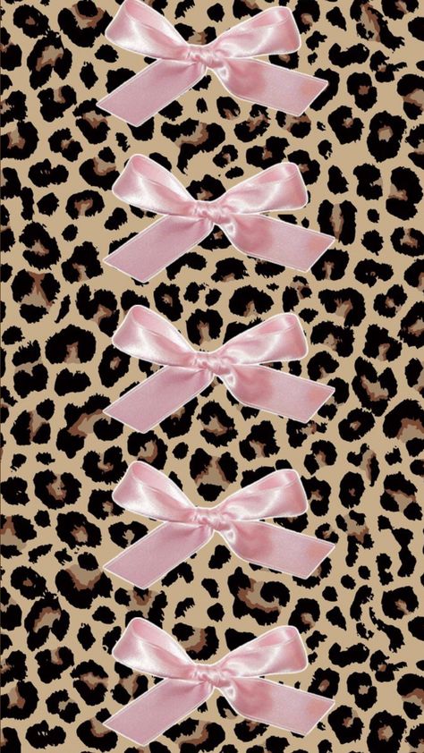 Pink Cheetah Aesthetic, Pink Leopard Print Wallpapers, Baddie Pink Wallpaper, Bow Lockscreen, Pink Cheetah Print Wallpapers, Cheetah Print Aesthetic, Pink And Cheetah Print, Widgets Pink, Cheetah Print Pink