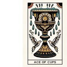 Traditional Heart Tattoos, Ace Of Cups, Old Scool, Cup Tattoo, Tattoo Coloring Book, Medieval Tattoo, Occult Tattoo, New Year Illustration, Age Of Aquarius