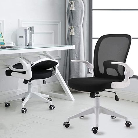 Chairs With Wheels, Comfy Office Chair, White Office Chair, Foldable Desk, Office Desk Chairs, Chairs For Small Spaces, Best Office Chair, Office Chair Design, Folding Desk