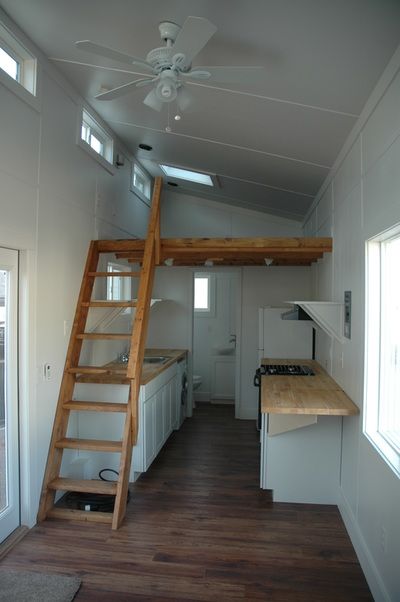 Shed Tiny House, Tiny House Stairs, Tiny House Interior Design, Shed Home, Shed To Tiny House, Tiny House Loft, House Loft, Tiny House Inspiration, House Shed