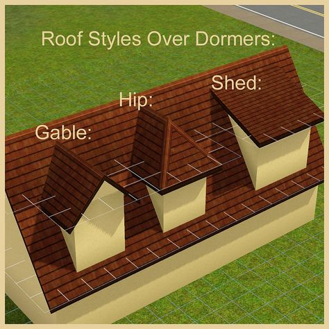 Gable Roof With Dormer, Attic Roof Window, Roof Dormer Styles, Hip Roof Dormer Addition, Gable Dormer Addition, Hip Roof Dormer, Hip Roof Attic Conversion, Fake Dormers On Roof, Hip Dormer