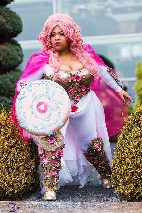 Poc Cosplay, Rose Quartz Steven, Black Cosplayers, Black Cosplay, Plus Size Cosplay, Epic Cosplay, Cosplay Inspo, Girl Cosplay, Cosplay Tutorial