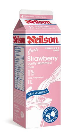 Neilson Strawberry Milk Vietnamese Iced Coffee, Breakfast Drink, Flavored Milk, Milk Carton, Packing Design, Strawberry Milk, Editorial Layout, Walmart Canada, Indoor Garden Ideas