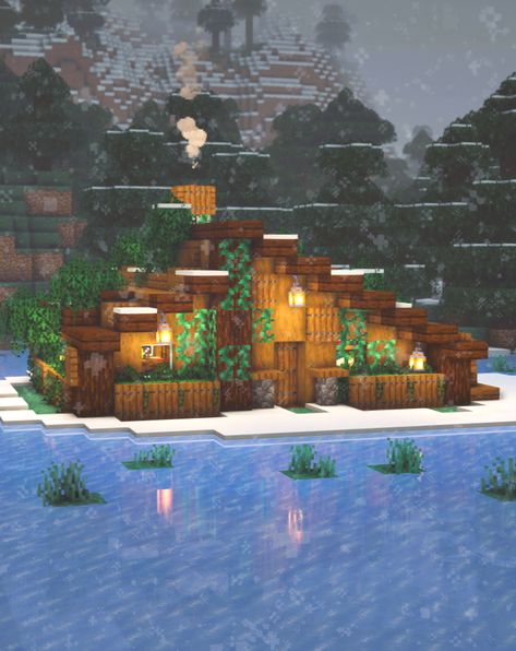 Transform your Minecraft world into a winter wonderland with this easy-to-follow snow cottage tutorial. From crafting the perfect cozy retreat to adding unique finishing touches, this step-by-step guide will help you create a snowy paradise like no other. Explore your creativity and gather the materials needed to build your dream Minecraft snow cottage. Whether you're a seasoned player or new to the game, this tutorial is perfect for all Minecraft enthusiasts. Snow Cabin Minecraft Houses, Minecraft Snowy Tundra Builds, Snow Biome House Minecraft, Minecraft Snow Cabin, Snow Mansion, Minecraft Snow Village, Minecraft Snow House, Minecraft Cozy Cottage, Minecraft Snow Builds