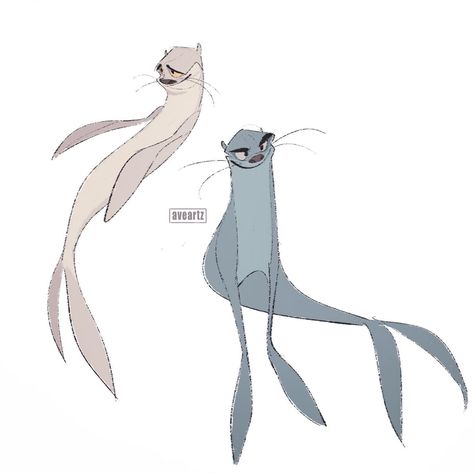 Sea Creatures Drawing, Disney Art Style, James Woods, Complex Art, Fur Seal, Lines And Shapes, Pose References, Drawing Style, Animated Drawings