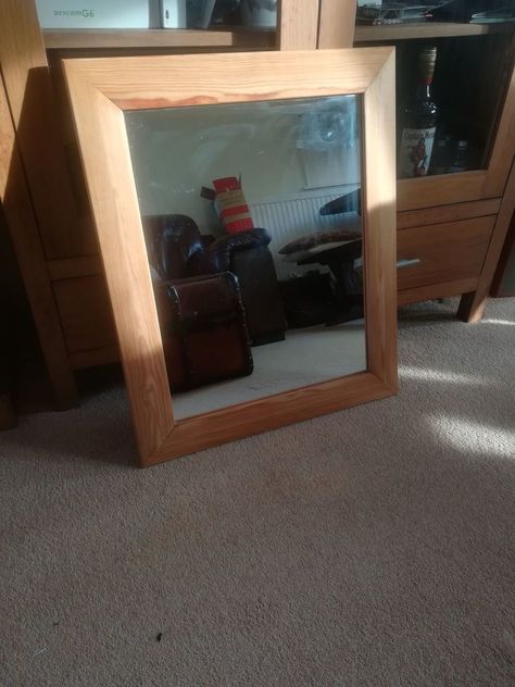 I had an old pine framed mirror that I wanted to put in to my newly decorated downstairs cloakroom. I had painted the walls Manhattan grey, have an anthracite radiator, and a grey vanity unit with a beautiful sink with chrome waterfall tap. A pine framed mirror wasn't going to cut the mustard. I know, let's upcycle it to give a bit more of a glamorous look!    Here's the mirror before I started. As you can see it wasn't going to suit my new glam look in the newly decorated room.  https… Painting Mirror Frames Diy Ideas, Painting Mirror Frames Diy, Upcycle Mirror Frame, Repurposed Mirror Ideas, Decorated Mirror Diy, Anthracite Radiator, Mirror Upcycle, Painting Mirror Frames, Upcycle Mirror