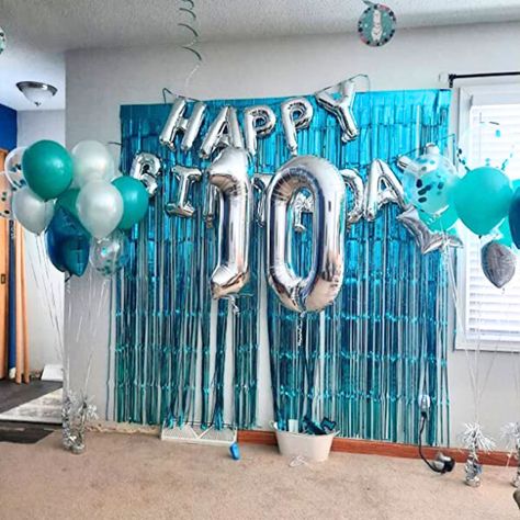 10th Birthday Decorations for Girl, 10 Balloon Number, 10th Birthday Cake Topper, 10th Birthday Banner, 10 Year Old Girl Gift, Double Digits Birthday Decorations Girl 10 - 70 PCS BY PARIS PRODUCTS https://tinyurl.com/2u9f4bka #green #birthday #mylar #silver #balloons #decoration #parisproductsco #parisproducts #rosegoldring 11 Birthday Decorations, Silver Balloons Decoration, 10 Year Birthday, Double Digits Birthday, 10th Birthday Cake, Silver Balloons, 10 Birthday Cake, Balloons Decoration, Green Birthday