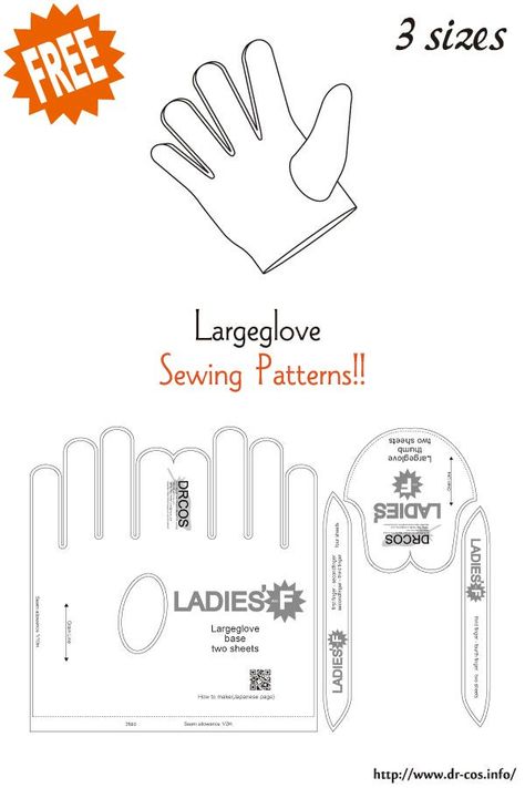 Glove Pattern Sewing, Diy Leather Gloves, Leather Gloves Pattern, Gloves Diy, Diy Leather Working, Leather Working Patterns, Glove Pattern, Dolls Clothes Diy, Gloves Pattern