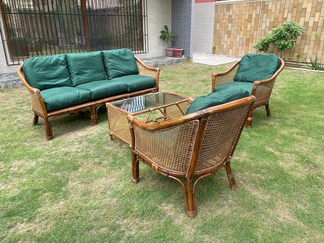 •Thick-Cane Sofa Set. No reply on comments direct inbox or visit us Cane Sofa, No Reply, Sofa Set, Sofa