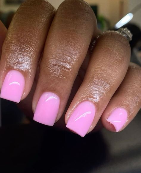 baby pink nailsshort nail ideas