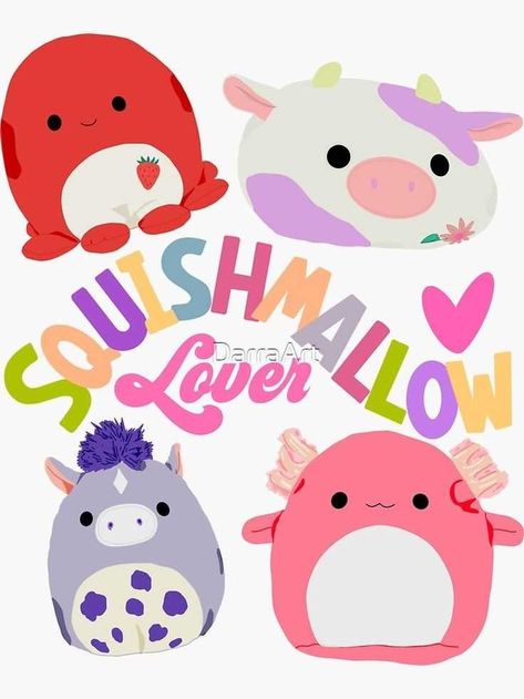 Squishmallow Art, Squishmallow Aesthetic, Squishmallow Coloring Pages, Squishmallow Party, Squish Mellow, Squish Mallows, Cute Squishies, Cute Plushies, Wallpaper Ipad