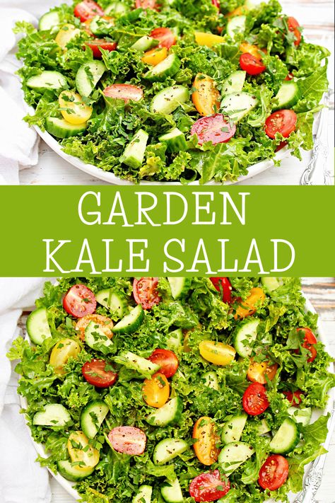 Simple Kale Salad, Tuscan Salad, Potluck Favorites, Low Calorie Keto, Salad With Lemon Vinaigrette, Healthy Recipes Vegan, Salad Simple, Low Carb Low Calorie, Clean Eating Salads