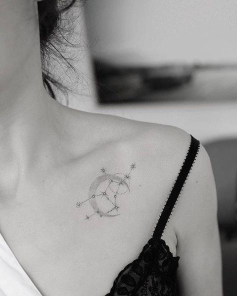 Virgo Tattoo Designs, Doctor Tattoo, Sagittarius Tattoo, Virgo Tattoo, Shape Tattoo, Moon Tattoo Designs, Constellation Tattoos, Top Tattoos, Pattern Tattoo