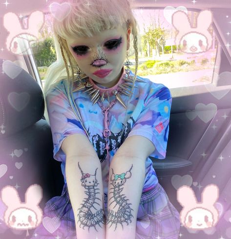 Jasmine Bean, Jazmin Bean Aesthetic, Bubblegum Pop, Jazmin Bean, Pastel Goth Fashion, Yami Kawaii, Hello Kitty Nails, Celebrity Design, Beach Bunny