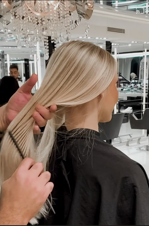 Champagne Toner For Blonde Hair, Perfect Blonde Hair, Summer Blonde Hair, Dyed Blonde Hair, Light Blonde Hair, Dirty Blonde Hair, Hair Done, Blonde Hair Inspiration, Blonde Hair Shades