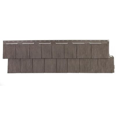 Novik NovikShake RS Shake Vinyl Siding Panel Cedar Blend 14.5-in x 48.75-in in the Vinyl Siding Panels department at Lowes.com Shake Vinyl Siding, Stone Vinyl Siding, Vinyl Shake Siding, Cedar Shake Siding, Dry Stack Stone, Cedar Shake, Shake Siding, Types Of Siding, Cedar Shakes