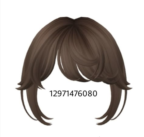 Bangs Codes Brookhaven, Brookhaven Codes Hair Bangs, Berry Avenue Codes Hair Brown Bangs, Berry Avenue Codes Brown Bangs, Brookhaven Bangs Code, Brookhaven Codes Hair Brown, Brookhaven Codes Hair, Brunette Fringe, Brown Hair Roblox Id