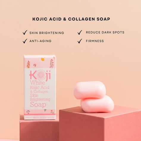 Experience the age-defying benefits of Kojic Acid and Collagen Soap for a more youthful complexion💗👩🏼🧼 #kojiwhite #collagensoap Kojic Soap, Kojic Acid, Age Defying, Brand Names, Soap, Benefits, On Instagram, Quick Saves, White