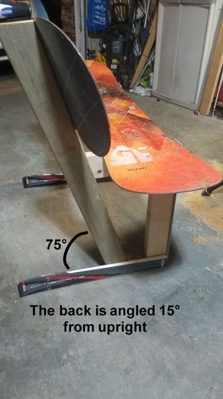 Snowboard Bench : 9 Steps (with Pictures) - Instructables Snowboard Bench Diy, Snowboard Furniture, Diy Ski Rack, Ski Bench, Snowboard Bench, Ski Chalet Decor, Outdoor Gear Storage, Chalet Decor, Outdoor Kids Play Area