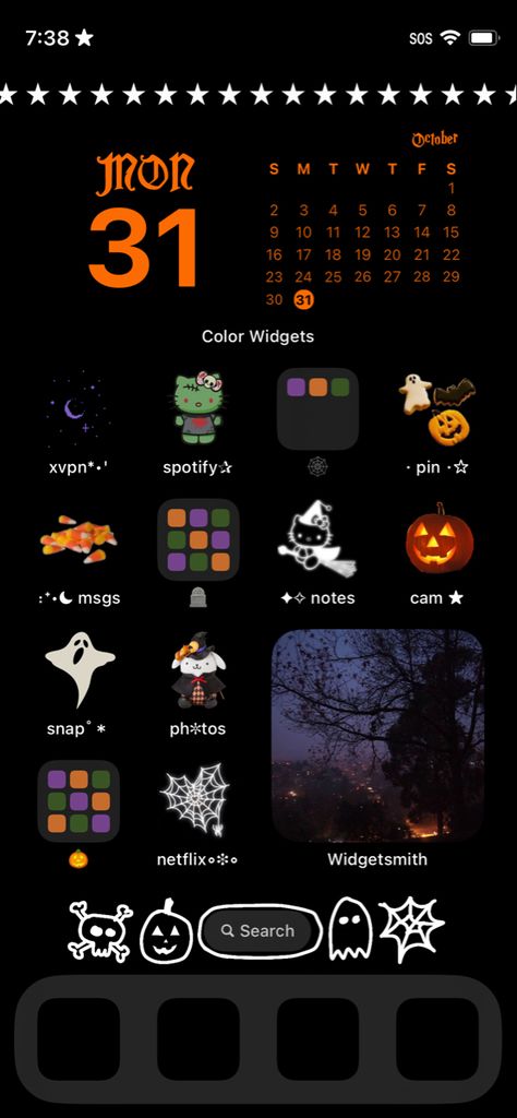 Halloween Wallpaper Aesthetic Widget, Spooky Ios 16 Wallpaper, Different Iphone Layouts, Halloween Themed Phone Layout, Halloween Ipad Homescreen, Halloween Widgets Aesthetic Iphone, Halloween Phone Layout Ideas, October Ios 16 Wallpaper, Halloween Themed Phone Widgets