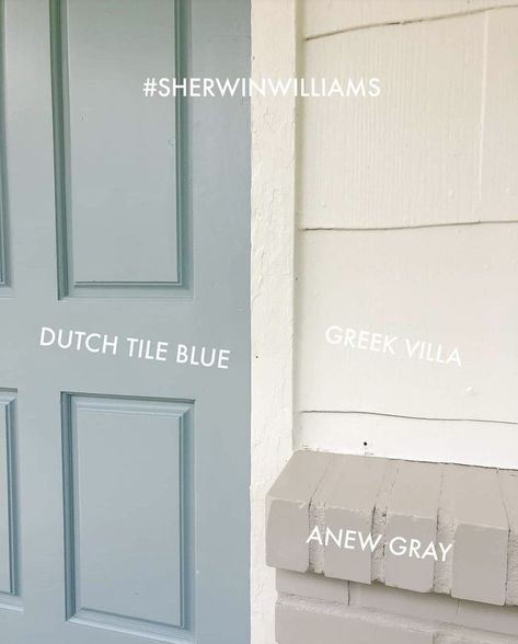 Sherwin Williams Blue Shutters, Trim Color For White House, Exterior Paint Colors For Lake House, Interior House Paint Colors, Wallpaper Projects, Porch Inspiration, House Paint Color Combination, Blue Shutters, Exterior House Paint Color Combinations