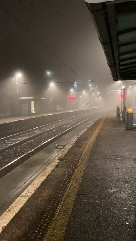 Abandoned Train Station Aesthetic, Train Station Reference, Liminal Train Station, Dark Train Station, Empty Train Station, Rain Core, Lucky Aesthetic, Fools Journey, Abandoned Railway