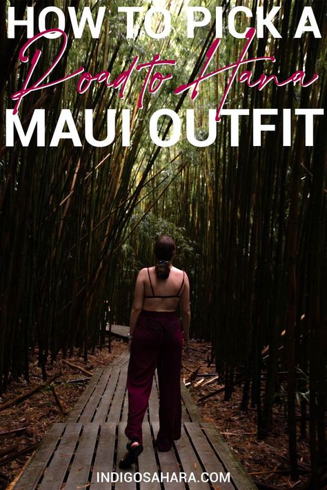 This Road to Hana outfit guide is a lifesaver! Tells you exactly how to pack a Road to Hana Maui outfit. Maui Outfit, Hawaii Vacation Outfits, Road To Hana Maui, Hana Maui, Cute Hiking Outfit, Hawaii Outfits, Road To Hana, Tropical Travel, Hawaii Vacation