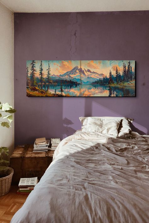 Make Wall Art, Mountain Canvas, Modern Mountain, Modern Wall Art Canvas, Mountain Art, Inspirational Wall Art, Artsy Fartsy, Mount Rainier, Scales