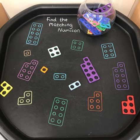 Numicon Tuff Tray, Numicon Activities Eyfs, Maths Activities Eyfs, Numicon Activities, Aladdin Wedding, Tuff Tray Ideas Toddlers, Maths Eyfs, Eyfs Maths, Counting Activities Preschool