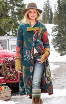 Boiled Wool Coat, Long Cardigan Coat, Moda Hippie, Women Long Cardigan, Sundance Catalog, Embroidered Wool, Sweater Coat, Wool Blend Coat, Winter Jackets Women