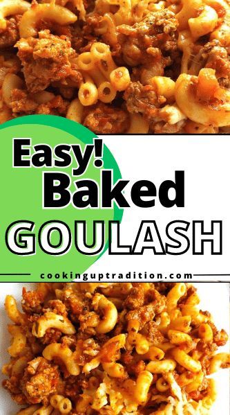 Easy Baked Goulash Gulosh Recipe, Baked Goulash, Classic Goulash Recipe, Classic Goulash, Cheese And Bread, Bread Crumbs Recipe, Beef Goulash, Quick Pasta, Goulash Recipes