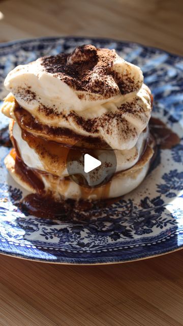 Maddie on Instagram: "Tiramisu Pancake Recipe for Your Easter Brunch🥞🐣  Are you ready to elevate your Easter brunch game? Look no further because I’ve got just the recipe for you and your family🤌🏼 Tiramisu Pancakes! Combining the rich flavors of traditional tiramisu with fluffy pancakes.  Ingredients:  	•	2 eggs 	•	2 tablespoons milk 	•	1 tablespoon sugar 	•	3 tablespoons all-purpose flour 	•	1/2 tablespoon baking powder 	•	1 tablespoon vanilla extract  Instructions:  	1.	Prepare the Pancake Batter: 	•	Separate the egg whites and yolks into two bowls. 	•	Beat the egg whites until thick peaks form. 	•	In the bowl with the egg yolks, add vanilla extract and beat until creamy. 	•	Incorporate milk and sugar into the egg yolk mixture. 	•	Sift flour and baking powder together, then add to th Tiramisu Pancakes, Traditional Tiramisu, Souffle Pancakes, Milk And Sugar, Pancakes Ingredients, Egg Yolks, Fluffy Pancakes, Pancake Batter, Easter Brunch