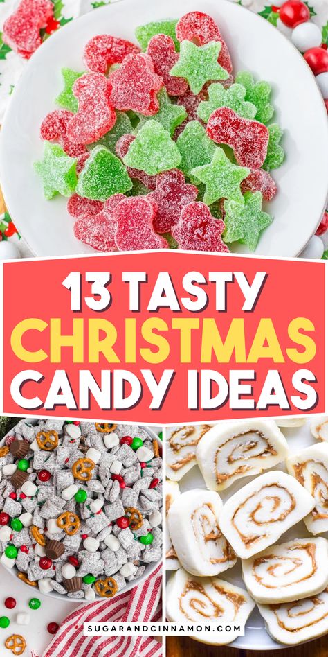 Looking for festive treats? 🍬🎄 These easy Christmas candy recipes are perfect for the holidays! From homemade fudge to peppermint bark, you'll find a variety of sweet ideas to impress your guests. Save this pin for all your Christmas candy-making inspiration! 📌💖 Raspberry Jelly Candy, Starburst Candy Ideas, Christmas Gift Candy, Easy Christmas Candy Crafts, Christmas Candy Ideas Homemade, Christmas Candy Mold Recipes, Cute Christmas Candy Ideas, Christmas Candy Ideas For Kids, Candy Gift Ideas Christmas