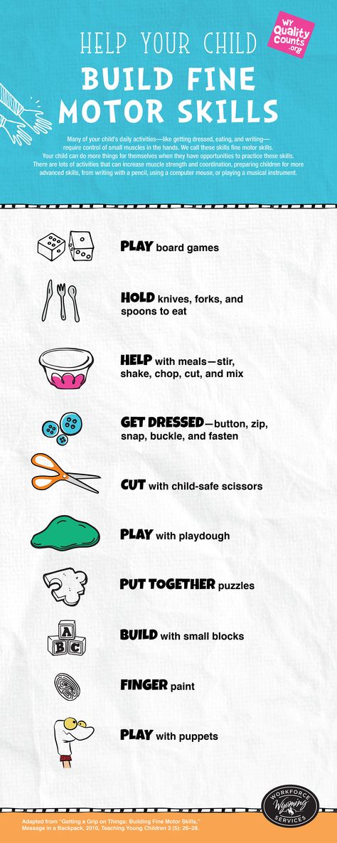 help your child build motor skills / fine motor skills activities / fine motor skills infographic Motor Skills Preschool, Preschool Fine Motor Skills, Frog Stuff, Bilateral Coordination, Preschool Fine Motor Activities, Self Help Skills, Fine Motor Activities For Kids, Motor Planning, Preschool Fine Motor