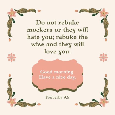 Morning Bible Verse, Good Morning Bible Verse, Proverbs 9, Scripture Reading, Love The Lord, Proverbs, Bible Verse, Psalms, Bible Verses